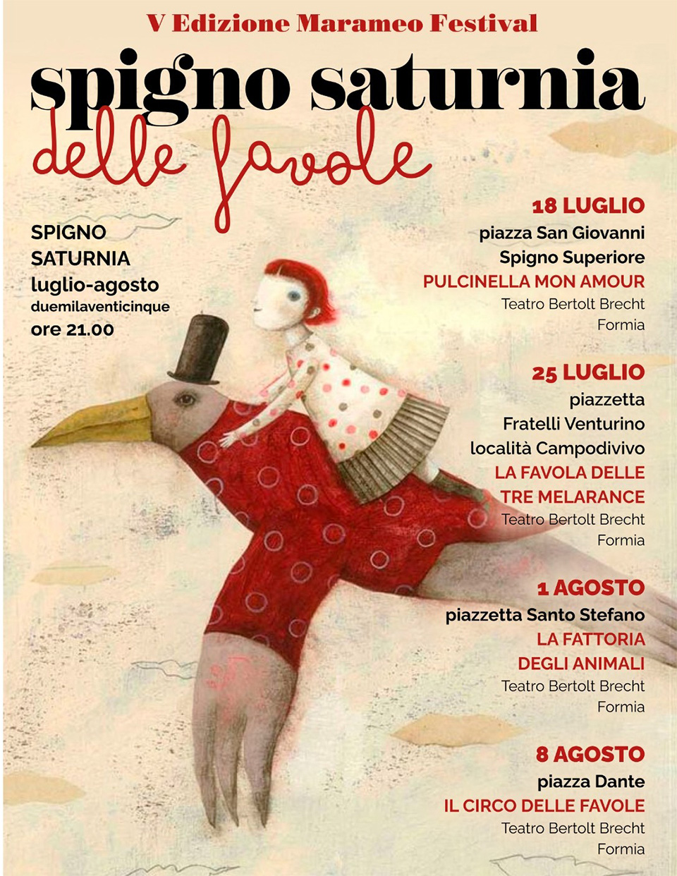 SPIGNO SATURNIA DELLE FAVOLE 2025